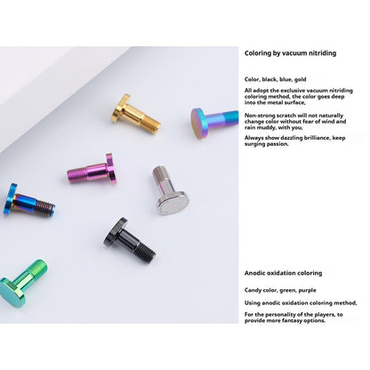 S-PARTS M8 Standard Head A3 Series Titanium Alloy Screws for Electric and Motorcycle Modification Locking Blue and candy color