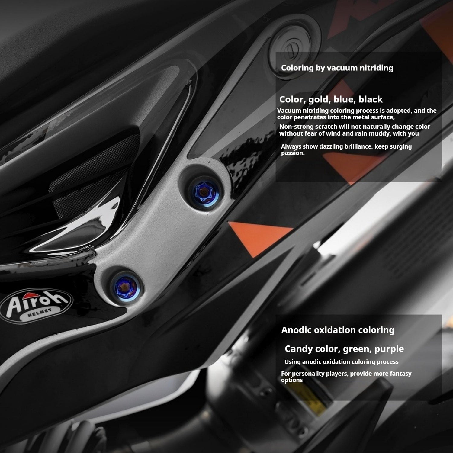 SPARTS Candy Color Titanium Bolt Kit for KTM DUKE 790 Disc Upgrade- Candy color