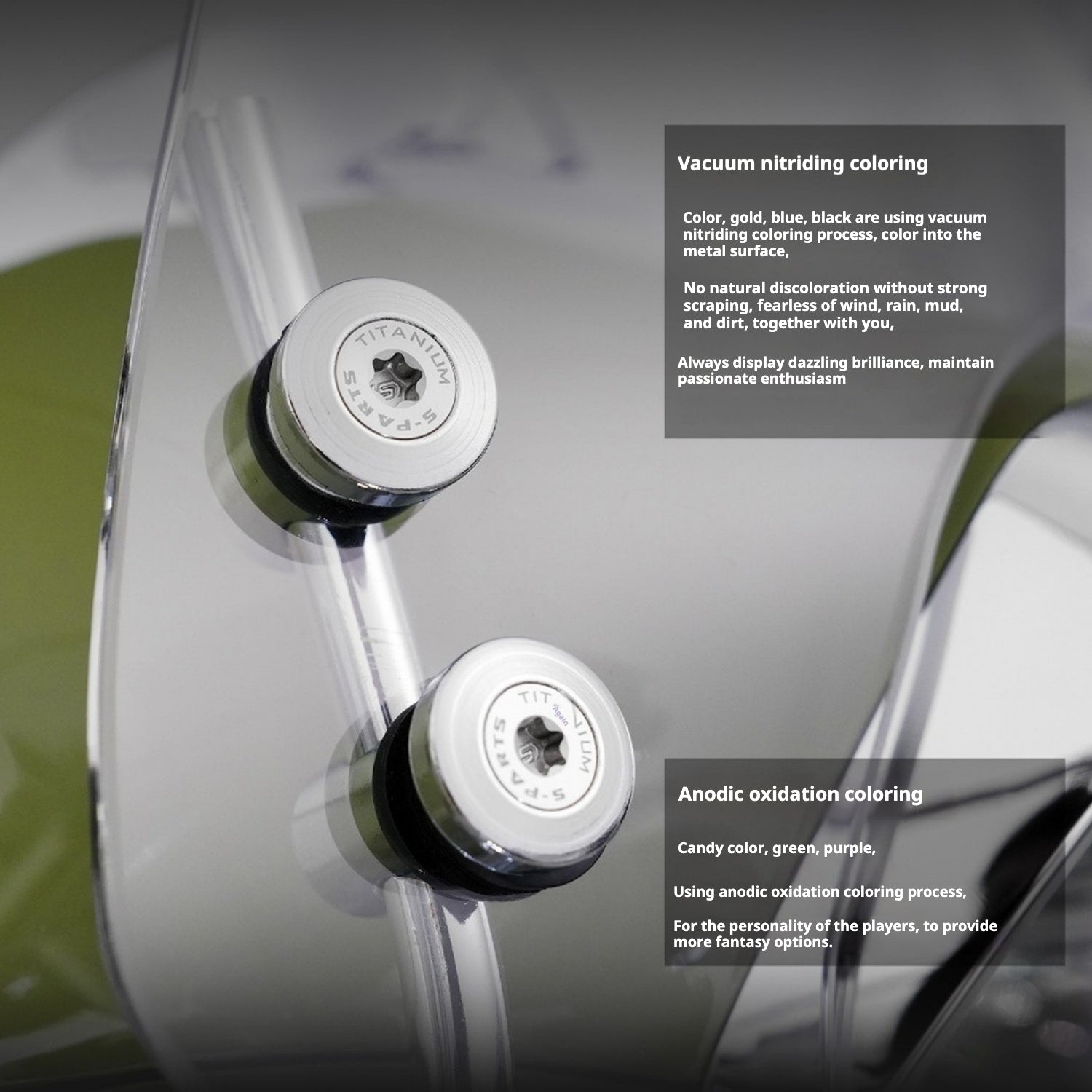 SPARTS Titanium Screw Set for Vespa Sprint/Primavera 150 – Custom Candy Color & CNC Titanium Upgrade Kit