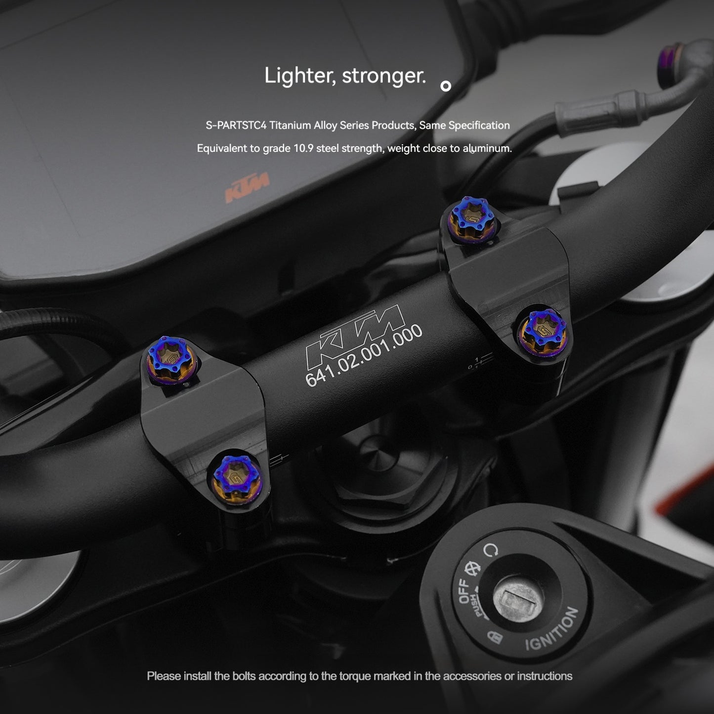 S-parts Titanium Styling & Bodywork Fairing Bolt Kit for KTM DUKE 790 | Premium Grade 5 Accessories