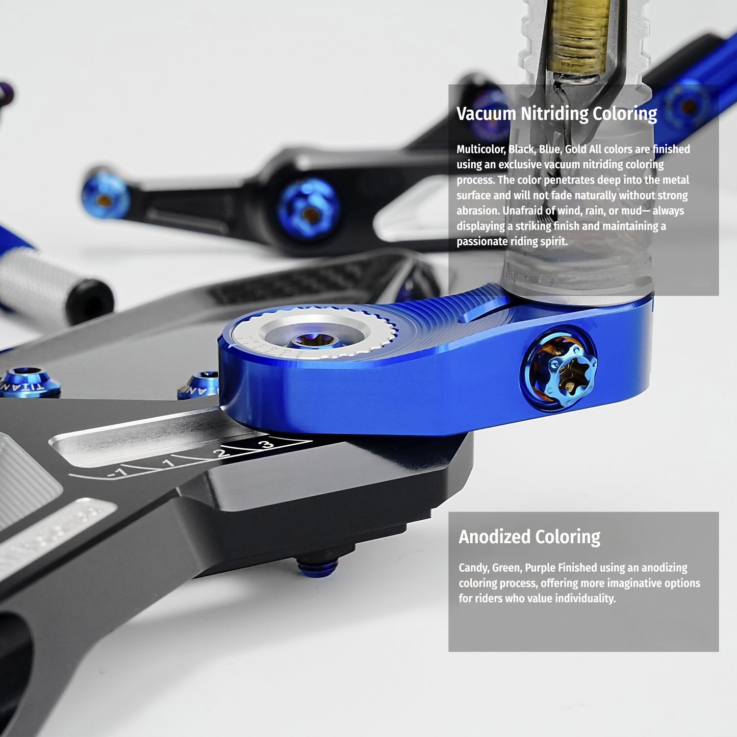 SPARTS Gilles Foot Peg Titanium Bolt Kit for BMW S1000RR – Luxembourg Edition