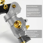 SPARTS Titanium Alloy Screw Kit for BREMBO CNC Master Cylinder – Bleeder & Reservoir Fixing Set