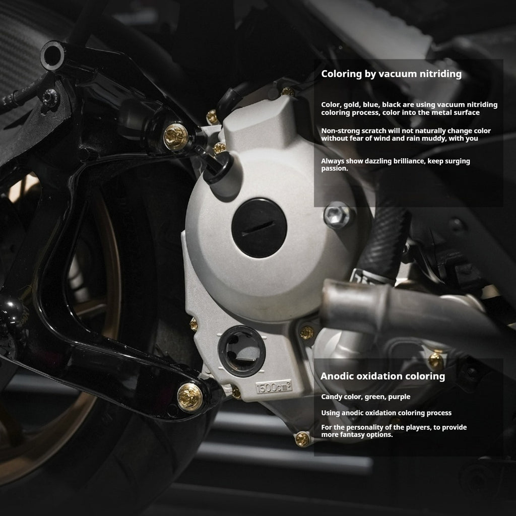 SPARTS Titanium Bolt Set for 2023 XMAX300 – Yamaha Motorcycle Custom Upgrade– Custom Candy Color - 2/2