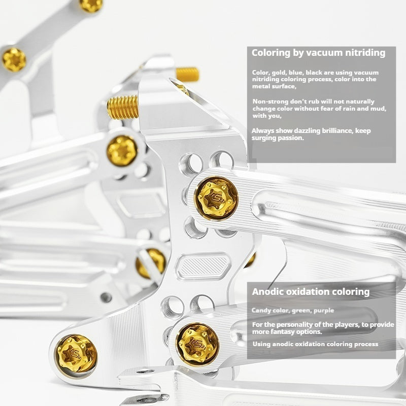 SPARTS Rizoma Footpeg Bolts for Ducati – Custom Left & Right Footpeg Bolts in Titanium & Other Color Options