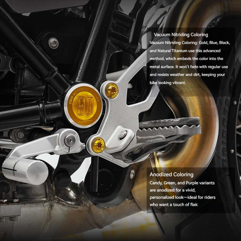 S-PARTS Premium Titanium Alloy Full Bike Hardware Upgrade Kit for BMW R nineT (221+ Pcs)