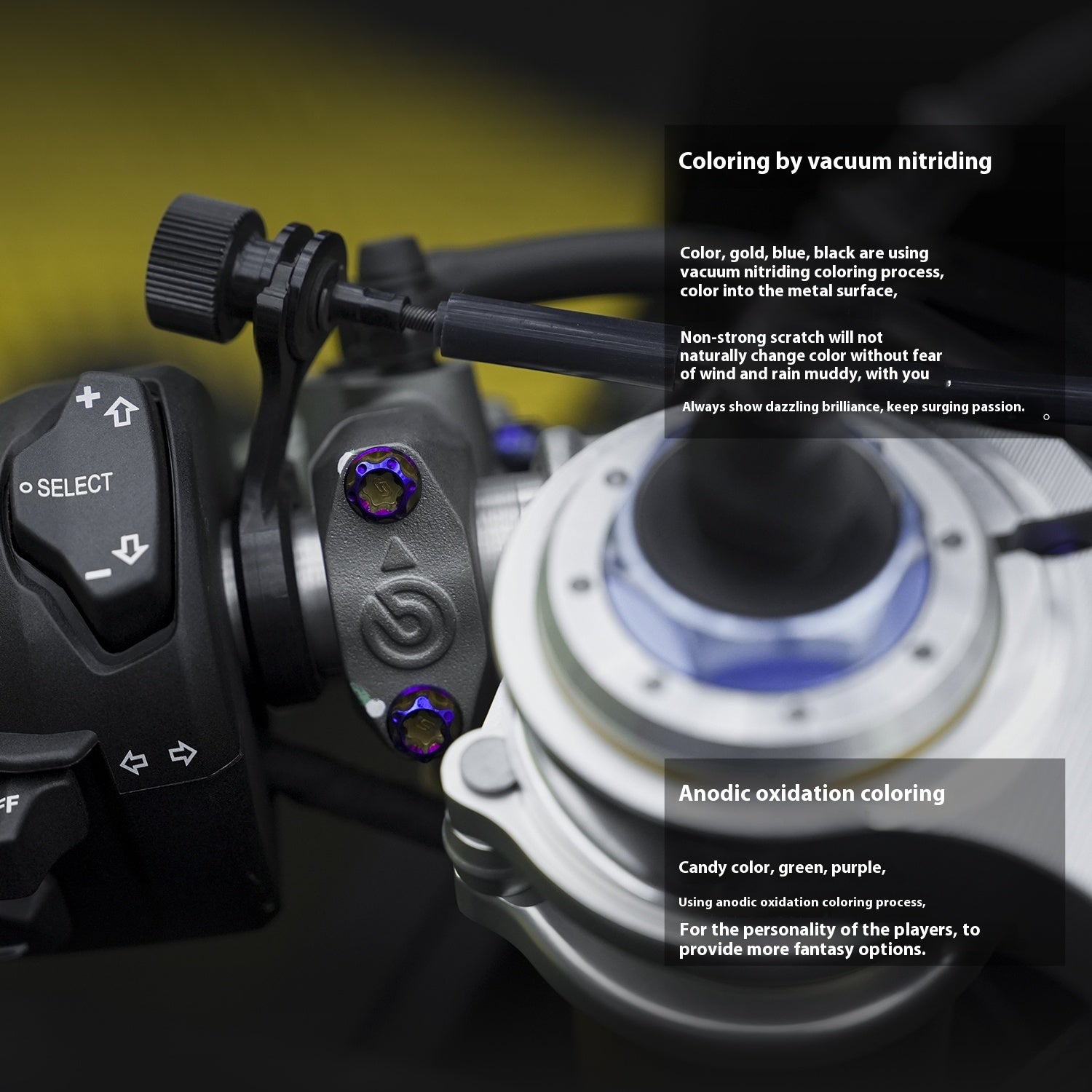 SPARTS Ducati Panigale V4SP Motorcycle TC4 Titanium Alloy Bolt Kit – Candy Color Edition