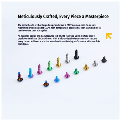SPARTS Button Head M5×L10-35 Titanium Screws Self-Tapping Bolt