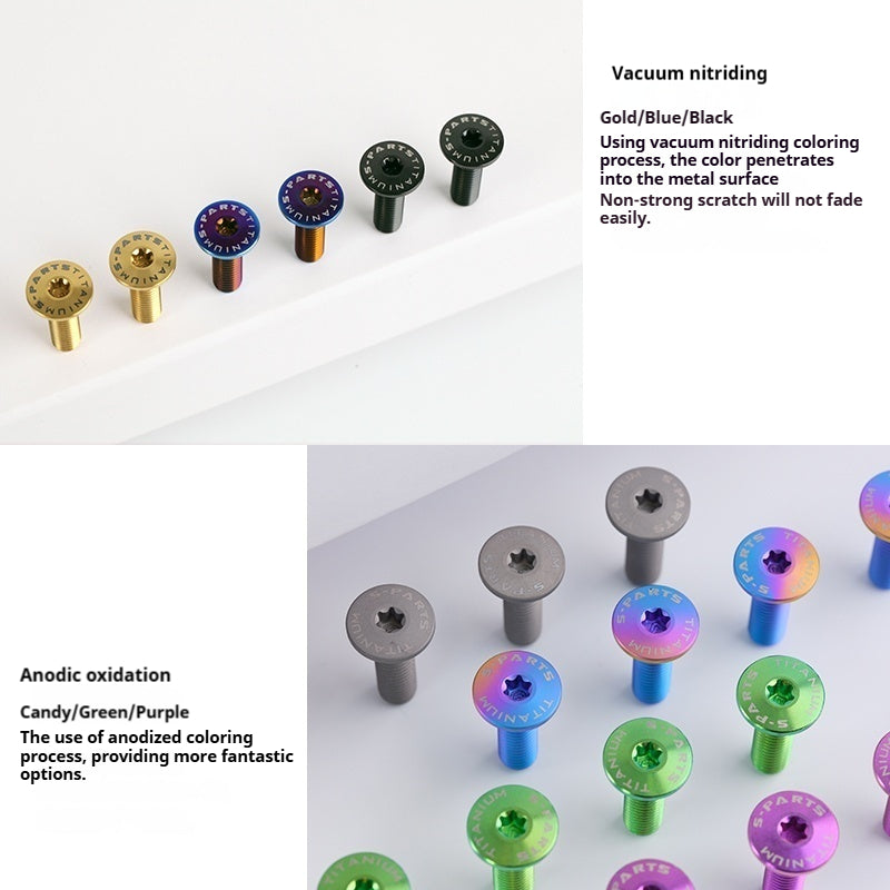 SPARTS Titanium M8*27 Front Brake Disc Bolts for BMW 1200 1250 and Water Bird – Custom Upgrade Kit