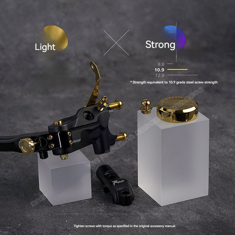 Frando FMF-130 Titanium Bolt Kit | CNC Motorcycle Brake Master Cylinder Upgrade Set