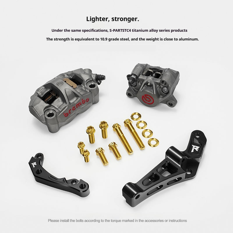 SPARTS Brembo R2 XMAX Caliper Adapter Titanium Bolt Kit