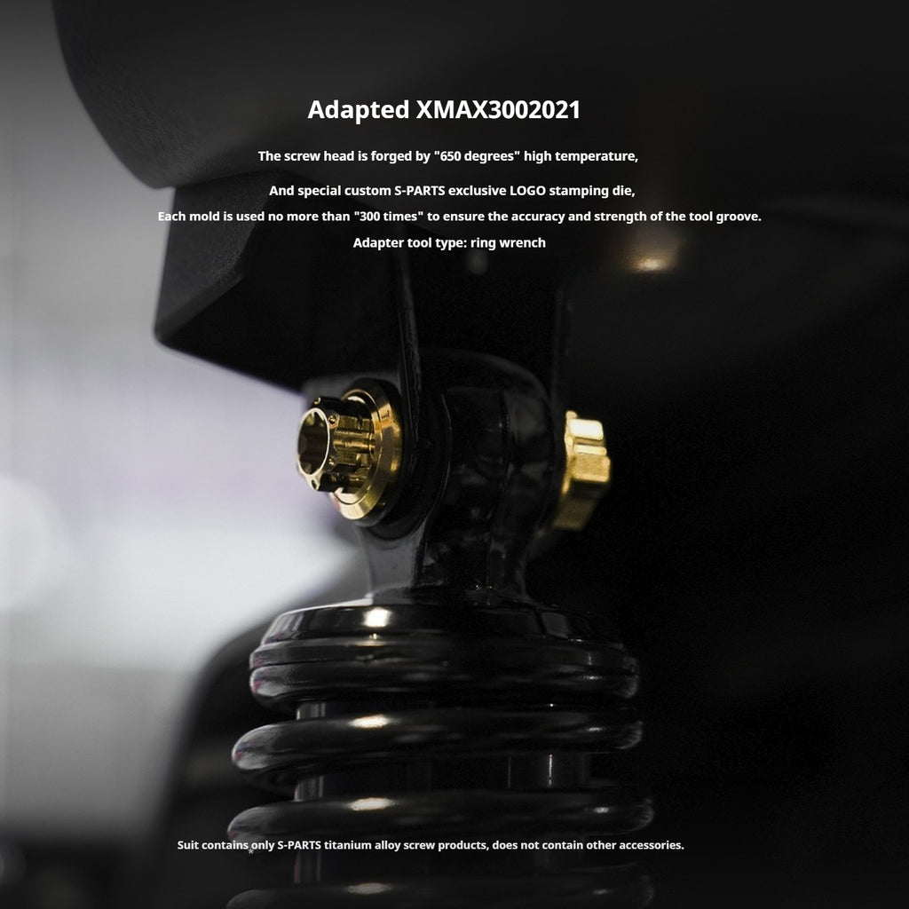 SPARTS Titanium Screw Set for Yamaha XMAX 300 2021 –  CNC Titanium Upgrade Kit