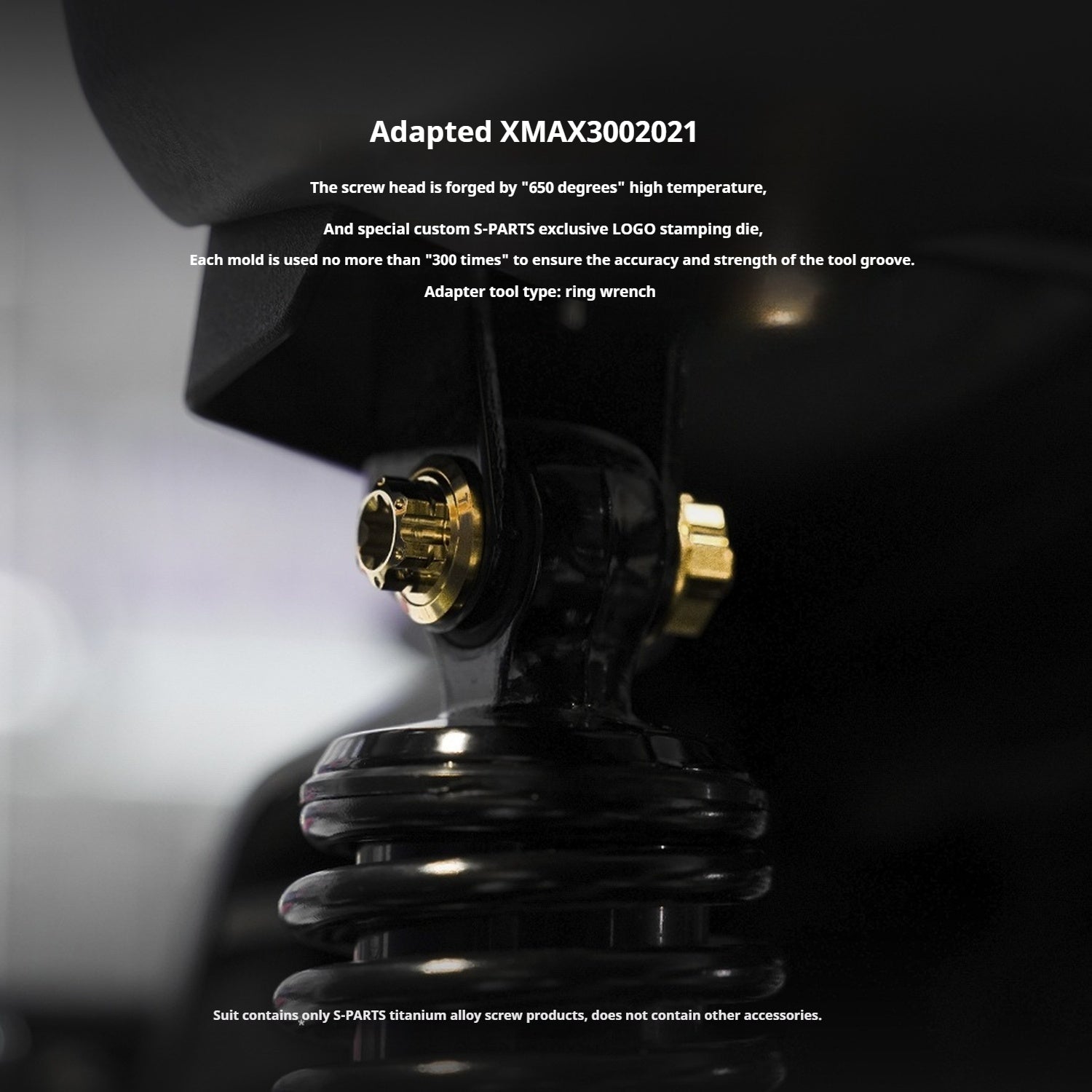 SPARTS Titanium Screw Set for Yamaha XMAX 300 2021 –  CNC Titanium Upgrade Kit