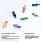 SPARTS M10 Single-Hole Banjo Bolt with Bleeder – Hex Head Titanium Bolt P1.0 / P1.25 for E-Bikes, Motorcycles & Bicycles