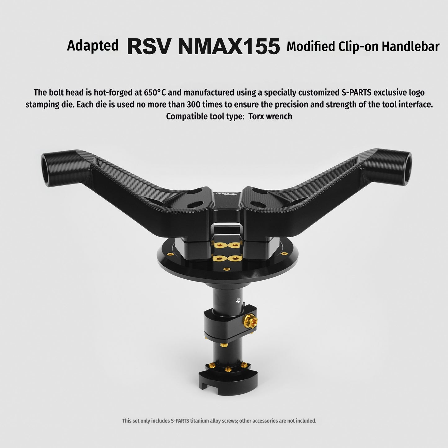 SPARTS RSV NMAX155 Handlebar Conversion Titanium Bolt Upgrade Fastener Kit