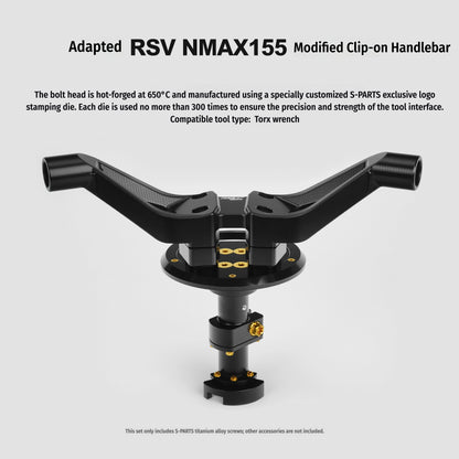 SPARTS RSV NMAX155 Handlebar Conversion Titanium Bolt Upgrade Fastener Kit