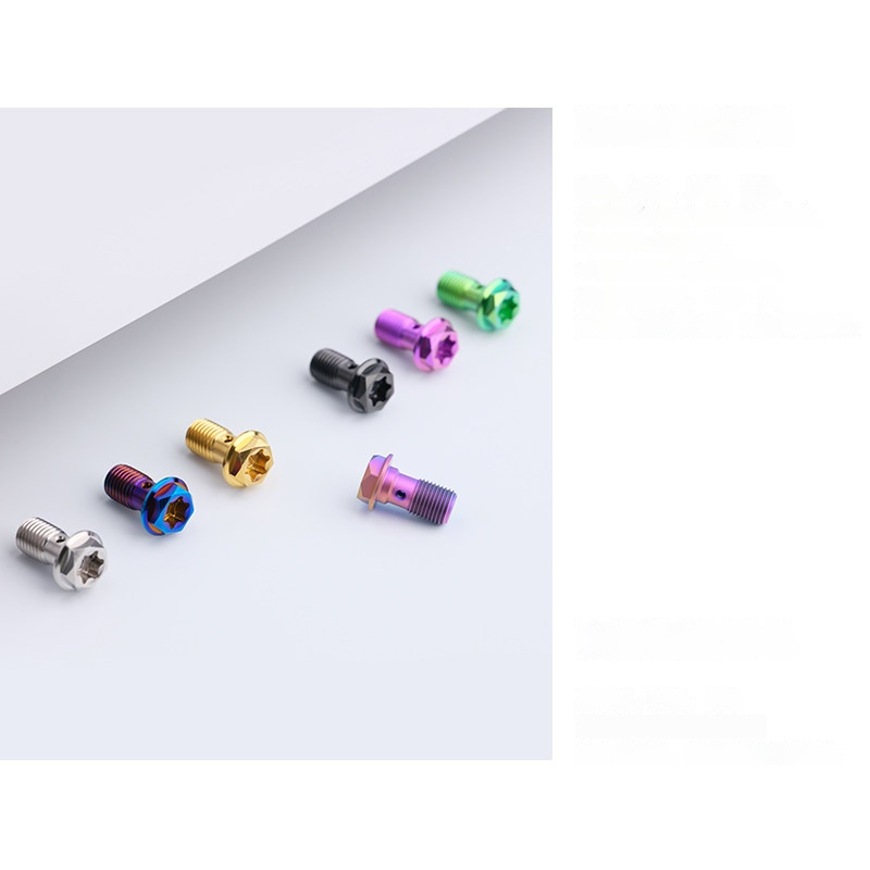 SPARTS M10 Single-Hole Banjo Bolt Hex Head – TC4 Titanium Brake Line Bolt for Motorcycle Calipers