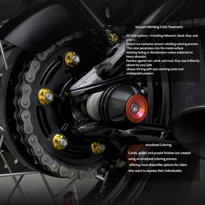 SPARTS Titanium Set Screws for Triumph Bonneville Bobber Motorcycle Modification