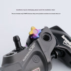 SPARTS Titanium Preload Adjuster & Knob Kit for Brembo RCS Brake Master Cylinder | CNC Titanium Bolts