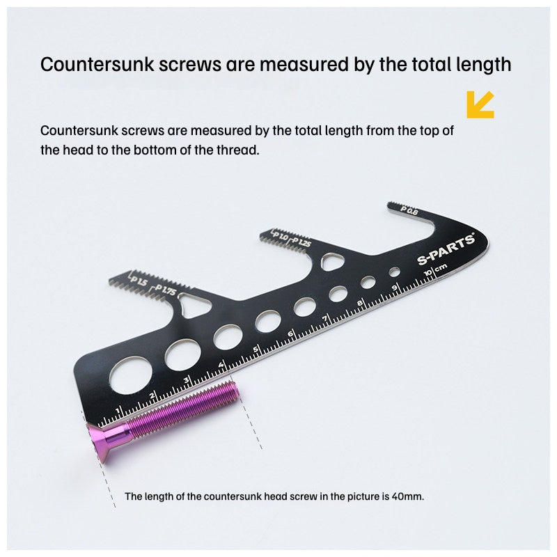 SPARTS Metal Screw Gauge New Version – Stainless Steel Thread Pitch & Diameter Measuring Tool