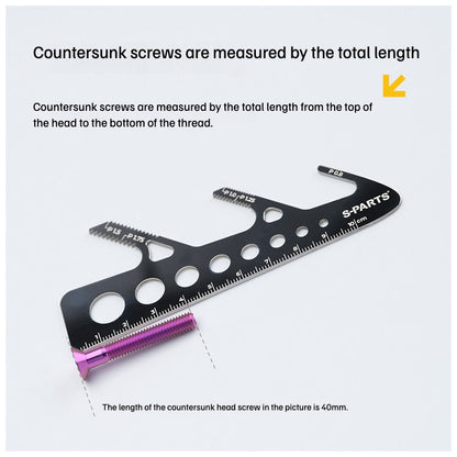 SPARTS Metal Screw Gauge New Version – Stainless Steel Thread Pitch & Diameter Measuring Tool
