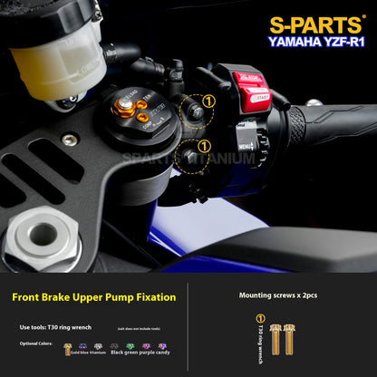 SPARTS Titanium Bolt Kit for Yamaha YZF-R1 - Handlebar, Cockpit & Dash Fasteners