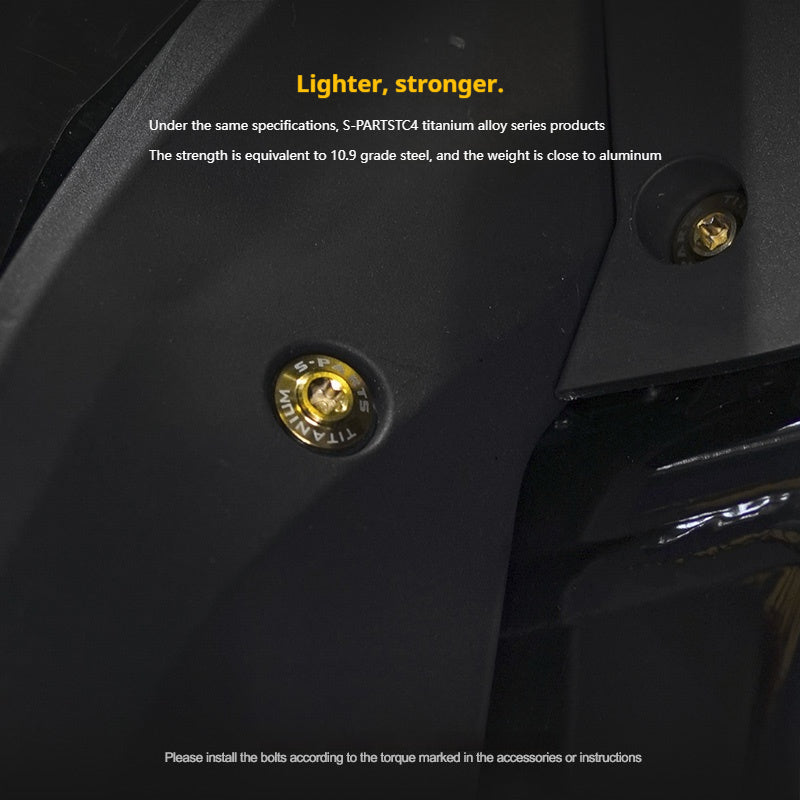 SPARTS Stan KTM DUKE 390 Dedicated · TC4 Titanium Full Motorcycle Bolt Kit