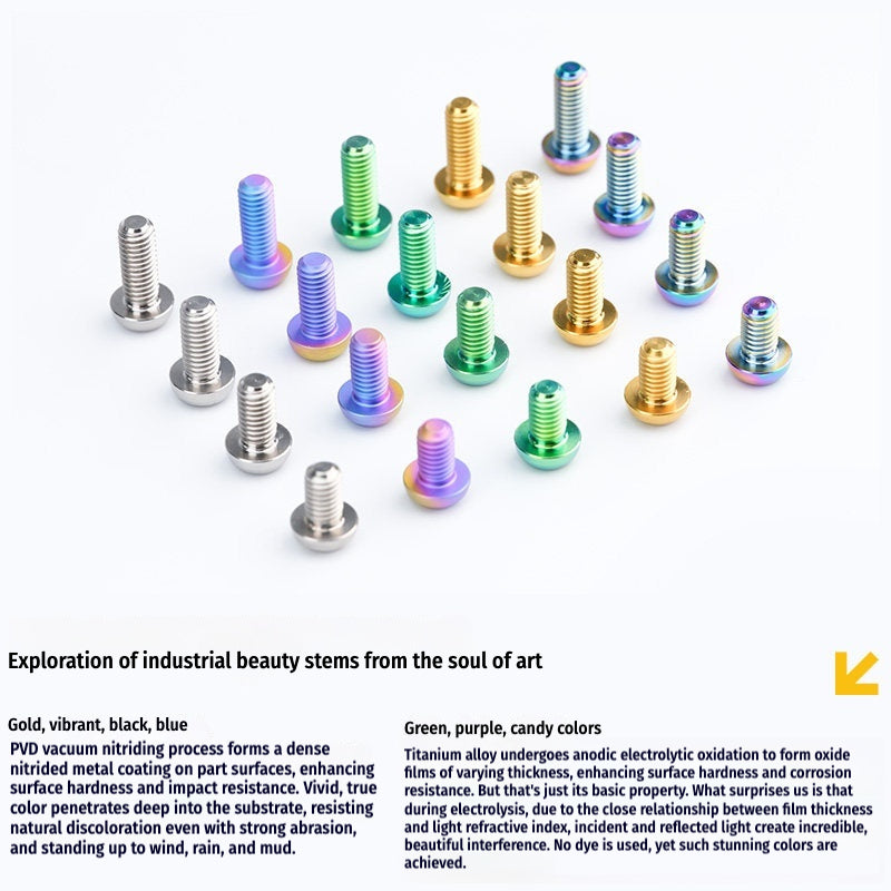 SPARTS M5 Titanium Bolt A2 Dome Head | Ultra-Light TC4 Bike Brake Caliper Bolt
