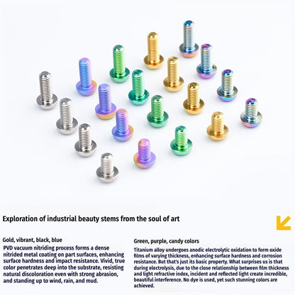 SPARTS M5 Titanium Bolt A2 Dome Head | Ultra-Light TC4 Bike Brake Caliper Bolt