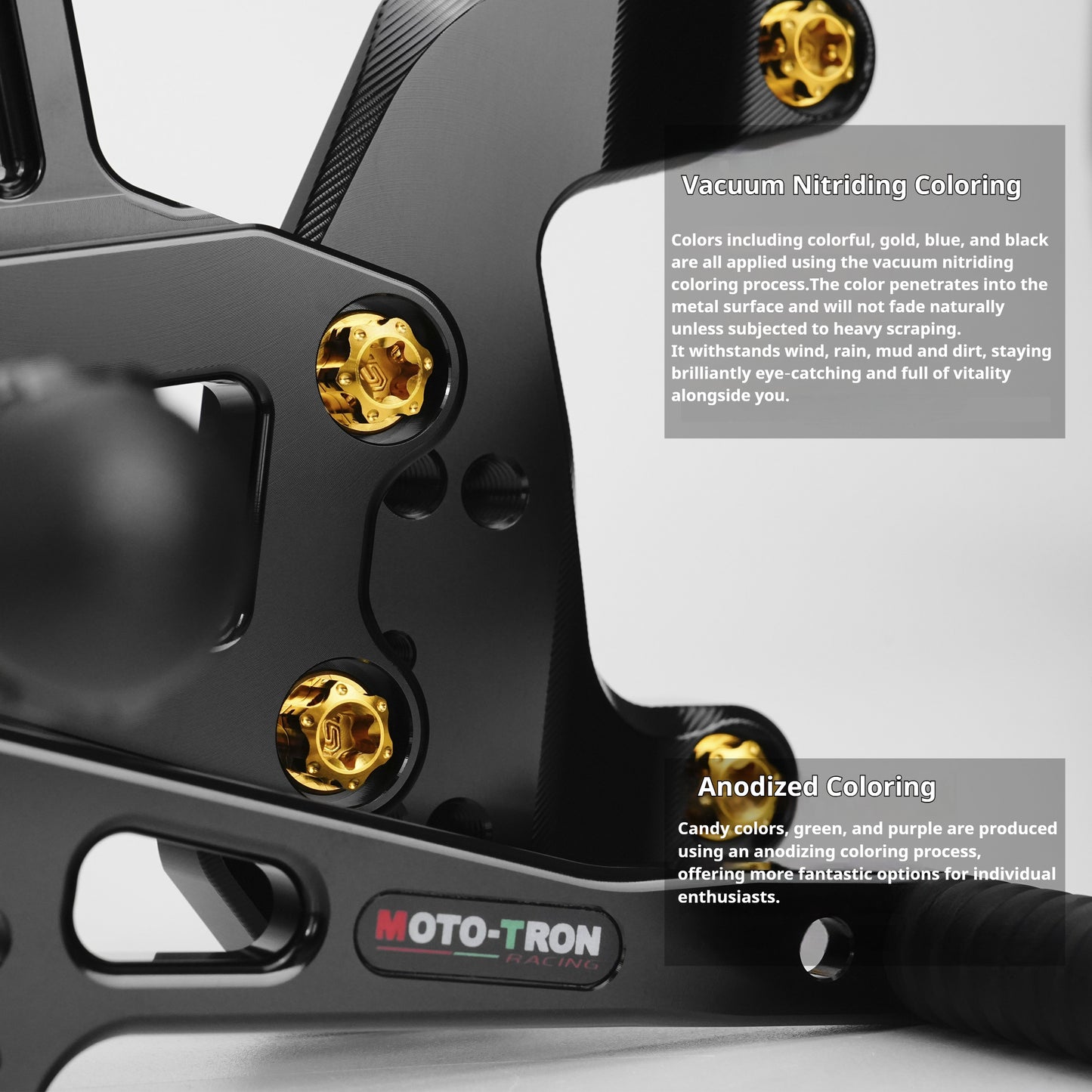 SPARTS Titanium Bolts for MOTO TRON Kawasaki Z900 Rearset Riser Upgrade Motorcycle Fasteners