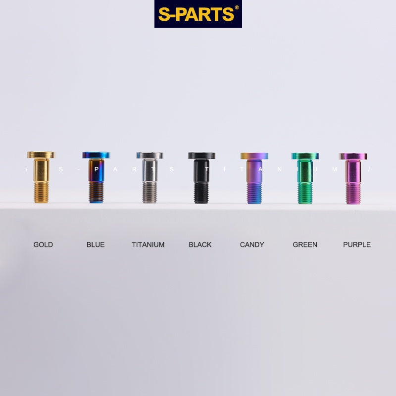 S-PARTS M8 Standard Head A3 Series Titanium Alloy Screws for Electric and Motorcycle Modification Locking Blue and candy color