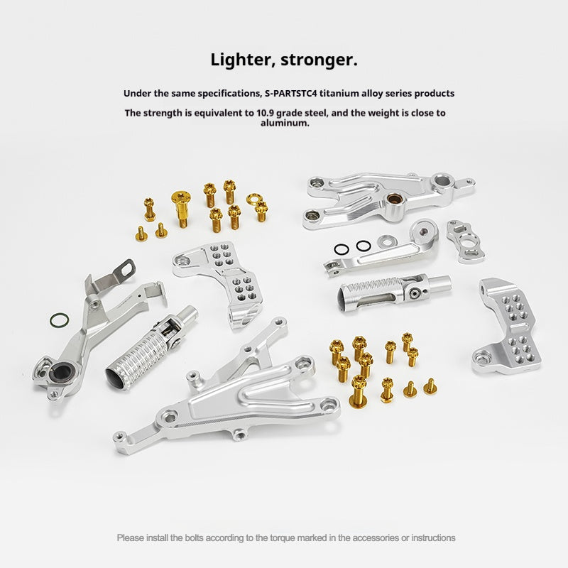 SPARTS Rizoma Footpeg Bolts for Ducati – Custom Left & Right Footpeg Bolts in Titanium & Other Color Options