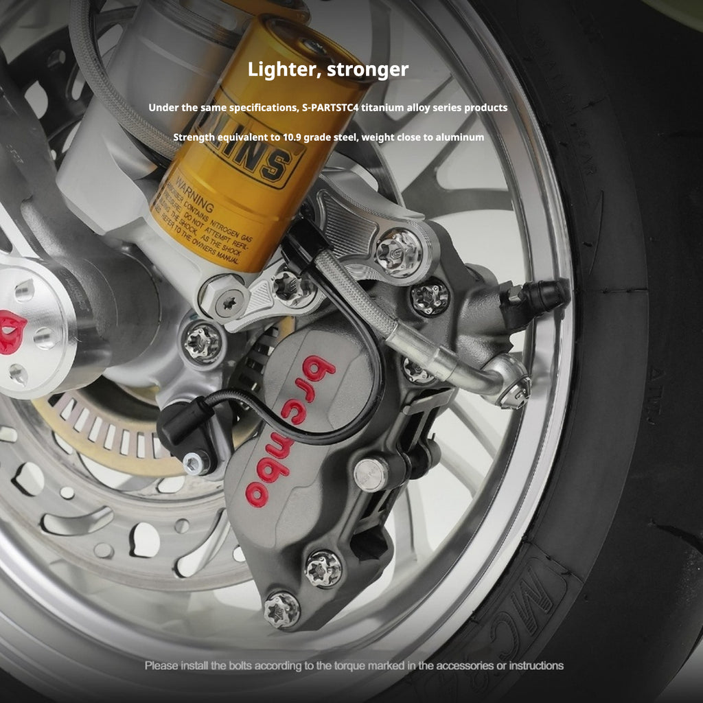 SPARTS Titanium Screw Set for Vespa Sprint/Primavera 150 – Custom Candy Color & CNC Titanium Upgrade Kit