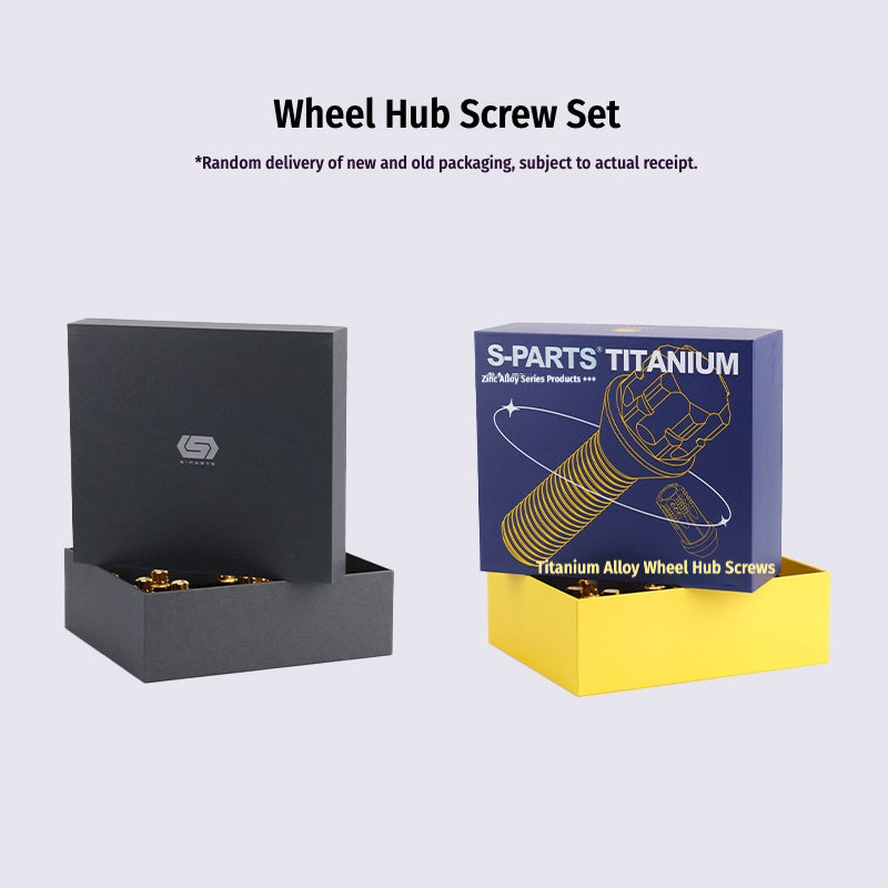 S-PARTS Titanium M12 Car Wheel Lug Nut Set, 20pcs