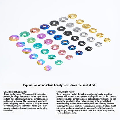 SPARTS M6/M8/M10 Titanium Rotor Washers – Electric & Motorcycle Upgrade