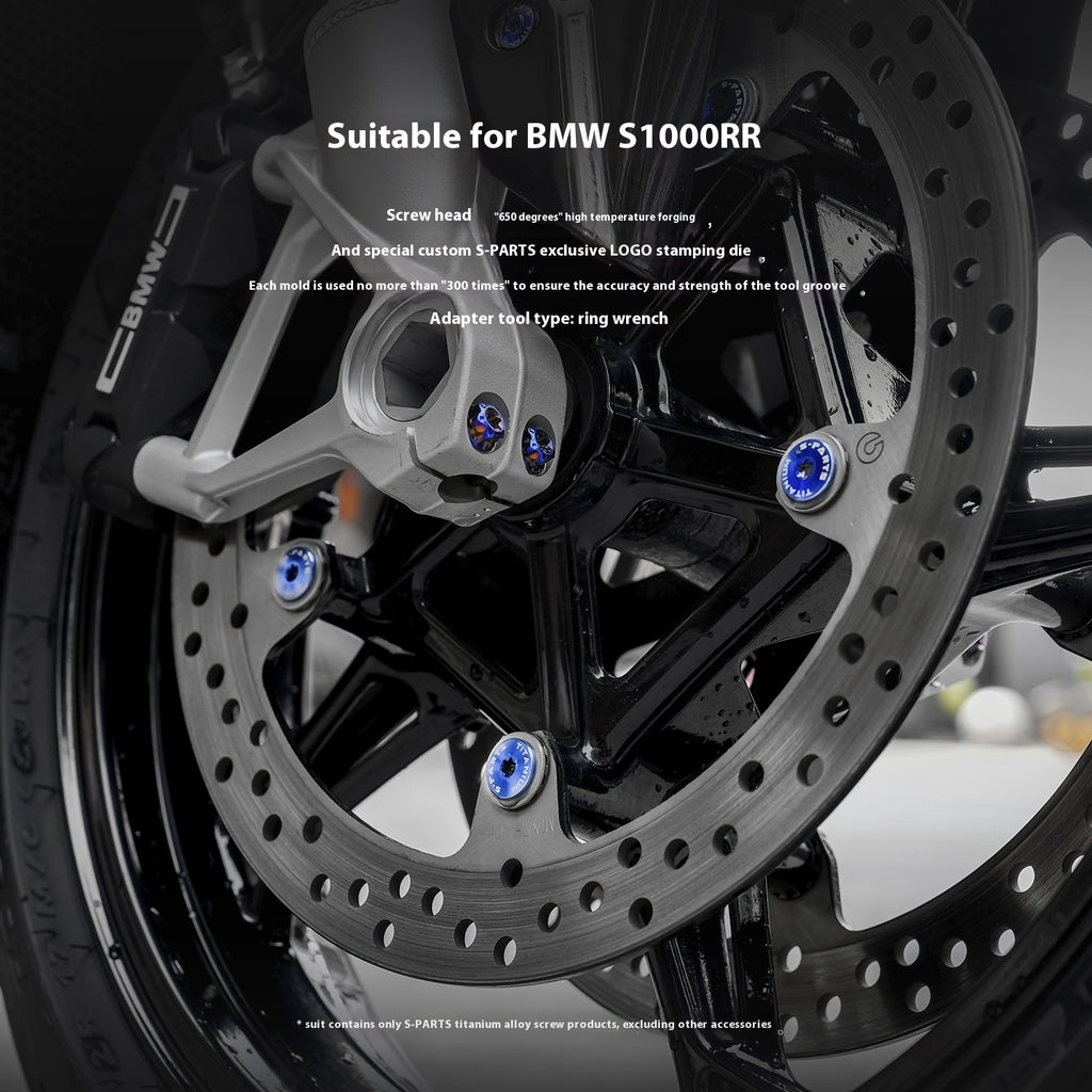 SPARTS TC4 Titanium Bolt Kit Compatible with BMW S1000RR — Full Motorcycle Upgrade Fastener Set