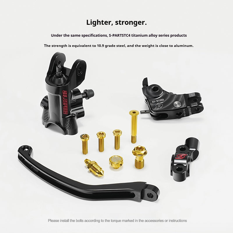 SPARTS Titanium GALESPEED VRE Master Cylinder Bolt Kit | Motorcycle Upgrade Hardware