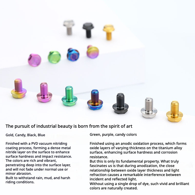 S-PARTS TC4 Titanium Mirror Plug Bolt M8 M10 RH/LH for Motorcycle