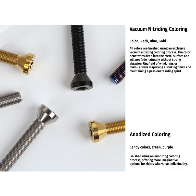 SPARTS TC4 Titanium Wheel Hub Bolts M10 (L35 / L49 / L55) for BMW Motorcycles