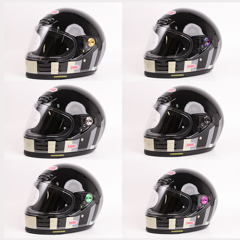 S-PARTS Titanium Visor Mechanism Cover & Screws Kit for SHOEI GLAMSTER Helmet