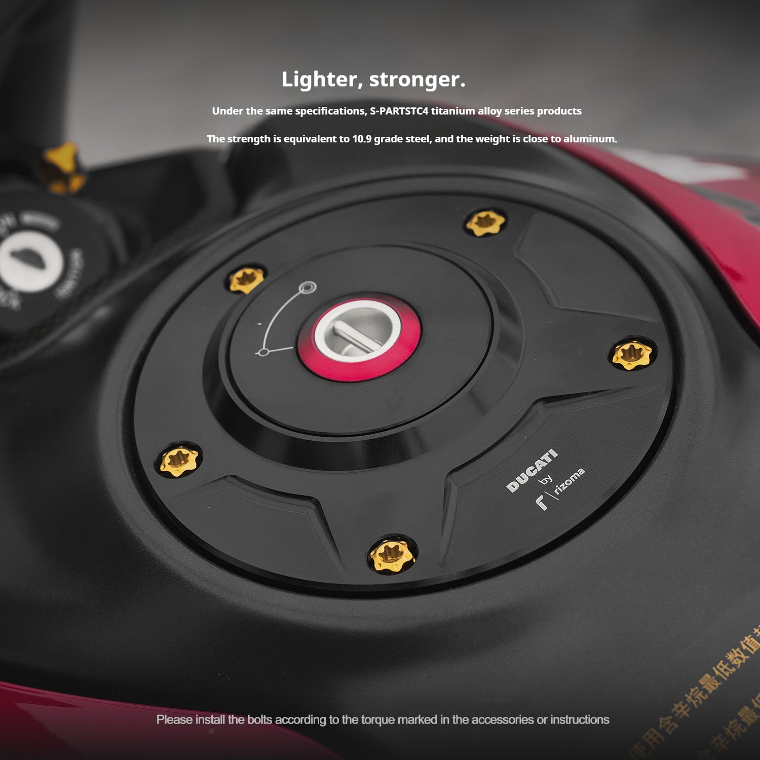 SPARTS Titanium Bolt Kit for Ducati New Monster SP 950 – CNC Titanium Upgrade Kit