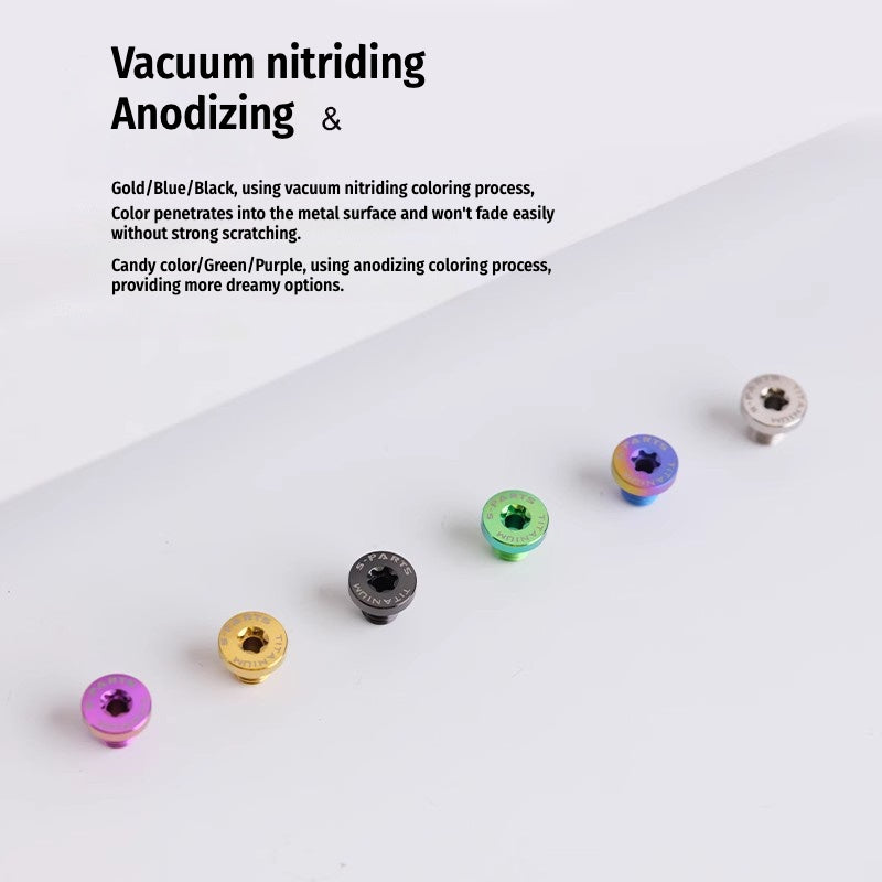 SPARTS Titanium Helmet Visor Screws Kit for ARAI RX7X – Lightweight & CNC Machined