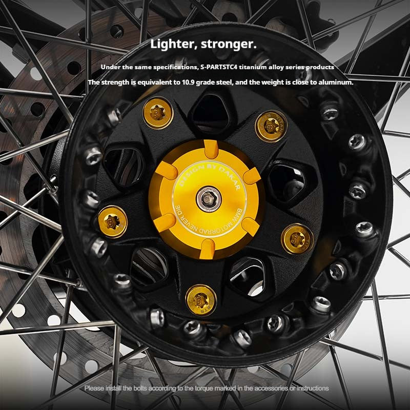 SPARTS BMW RnineT Titanium Alloy Screw Candy Color Kit for Motorcycle Modification