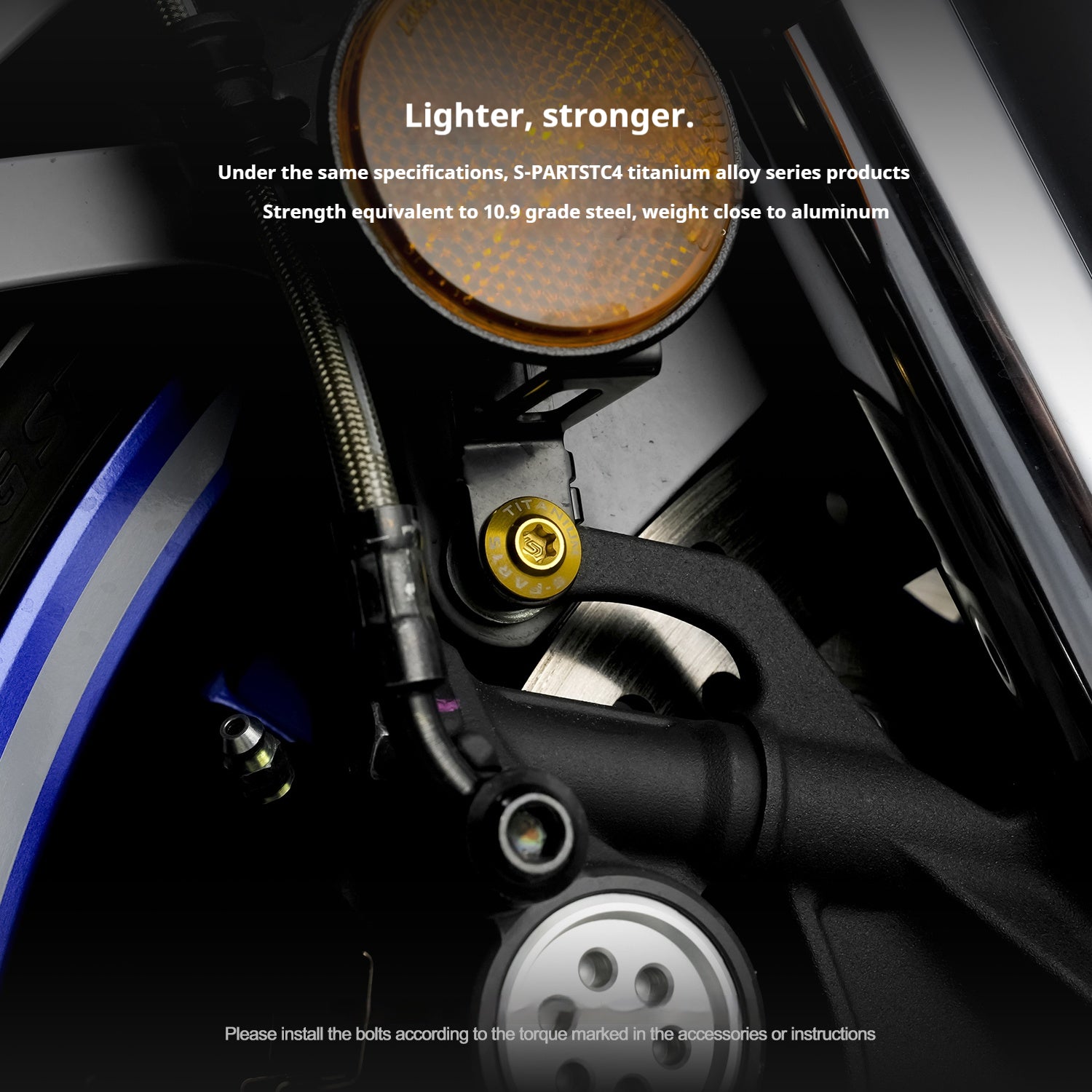 SPARTS Titanium Bolt Kit for Yamaha YZF-R1– Custom Candy Color & CNC Titanium Upgrade Kit- 2/2