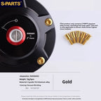 SPARTS Titanium Rizoma Fuel Tank Cap Bolt Kit for Ducati V4 V4S Streetfighter – Custom Upgrade Kit