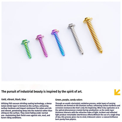 SPARTS Button Head M5×L10-35 Titanium Screws Self-Tapping Bolt
