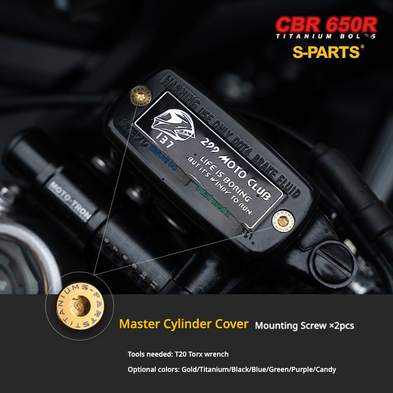 S-PARTS TC4 Titanium Bolt Kit for Honda CBR650R / CB650R | Full Motorcycle Upgrade