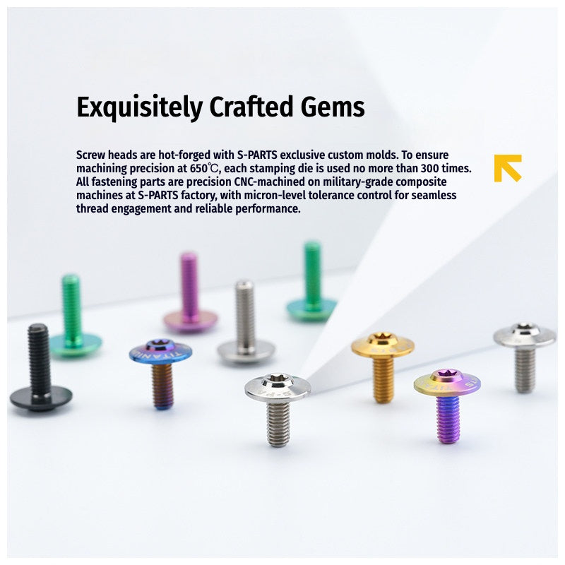 SPARTS A3 Dome Head M5 D14 Titanium Bolt | TC4 Motorcycle & E-Bike Fastener