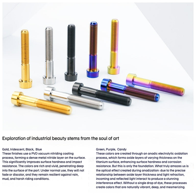 SPARTS Titanium Security Bolt M10 D16 P1.5 – Brake Caliper Locking Screw for Motorcycle