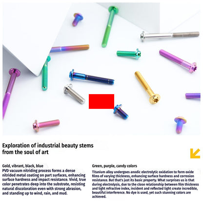 SPARTS A3 Countersunk Head M5 D10 Titanium Bolt TC4 Motorcycle & E-Bike Custom Fastener