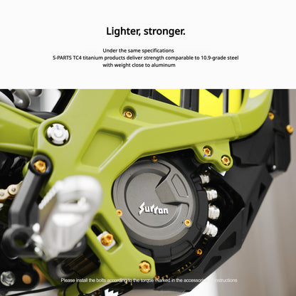 S-PARTS TC4 Titanium Full Bolt Kit for Sur-Ron Light Bee X (2025 Model)